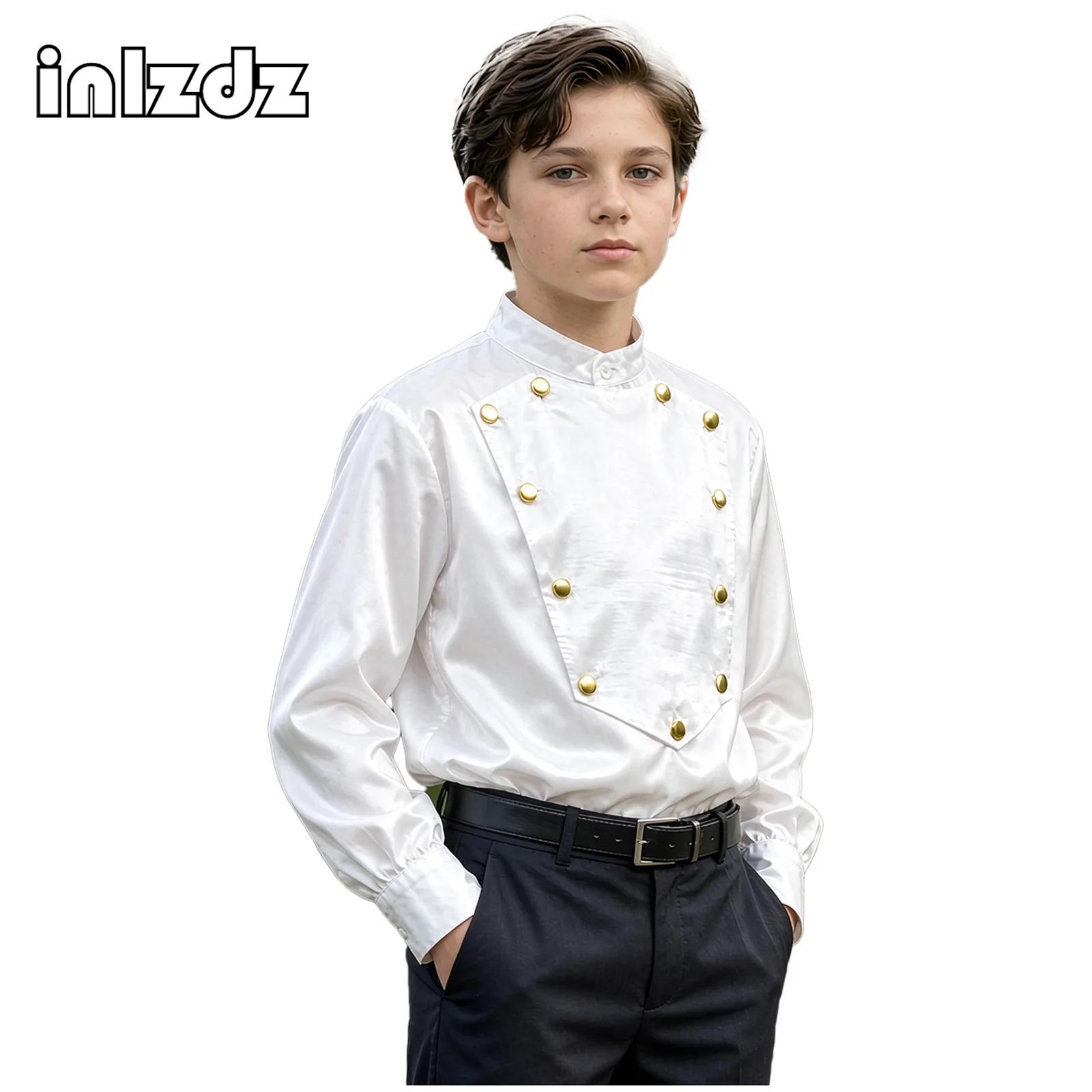 Tops - قميص ساتان عتيق بتصميم العصور الوسطى