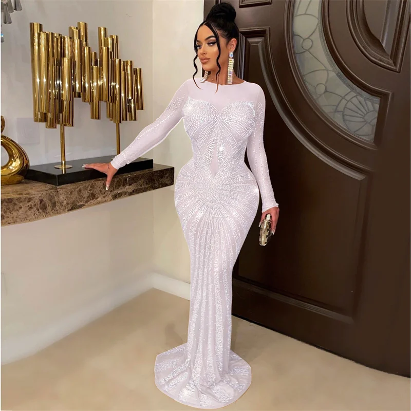 فساتين سهرة مثيرة بحورية البحر - مراجعة Sparkly Rhinestone Club Party Dress وسعره