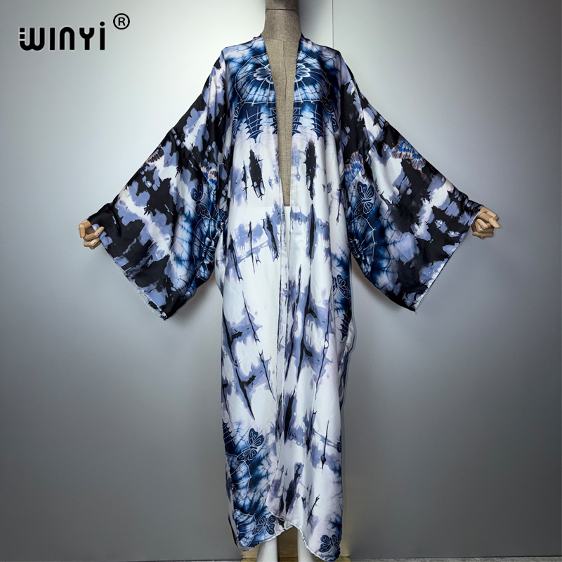 فستان كيمونو بوهو ماكسي من WIN - مراجعة Boho Summer Beach Maxi Dress وسعره