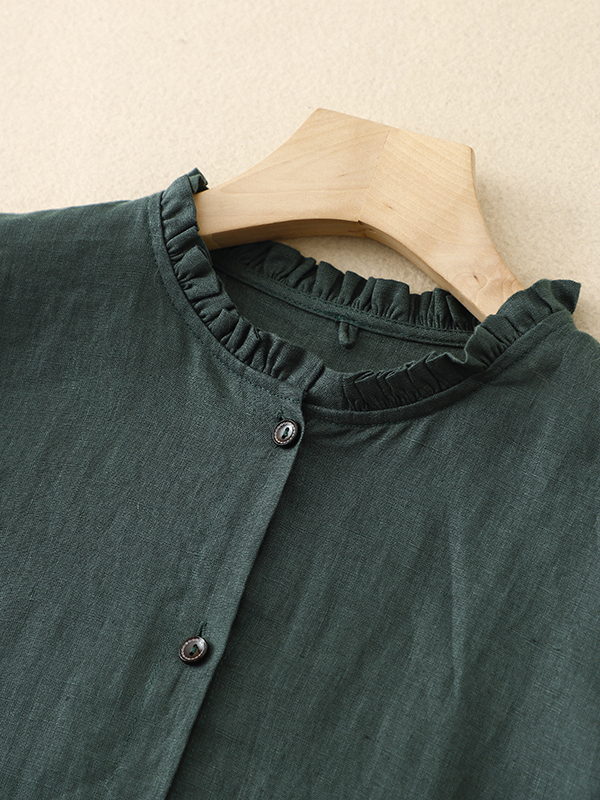 فستان نسائي كاجوال فضفاض من ال - مراجعة Casual Loose Linen Shirt Dress وسعره