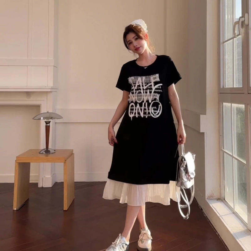 فستان نسائي صيفي جديد 2026 بتص - مراجعة Korean Style A Line Shirt Dress وسعره